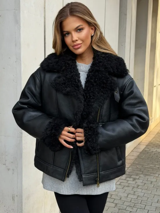 Дубленка авиатор зимняя - фото 8