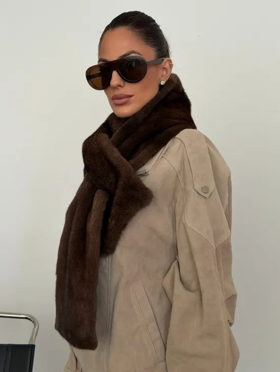 Шарф из меха норки - фото 6